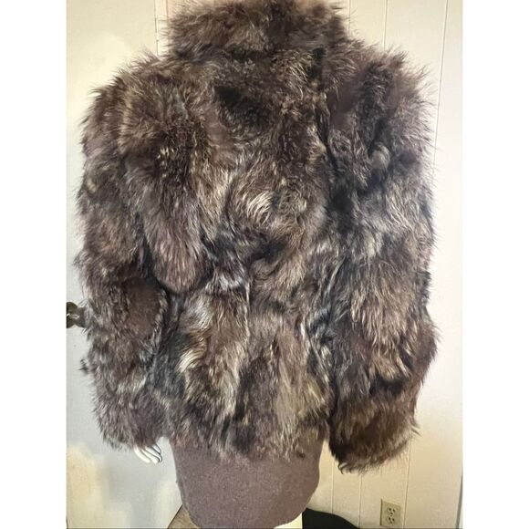 Luxurious Brown Faux Fur Women's Jacket - Picture 6 of 7